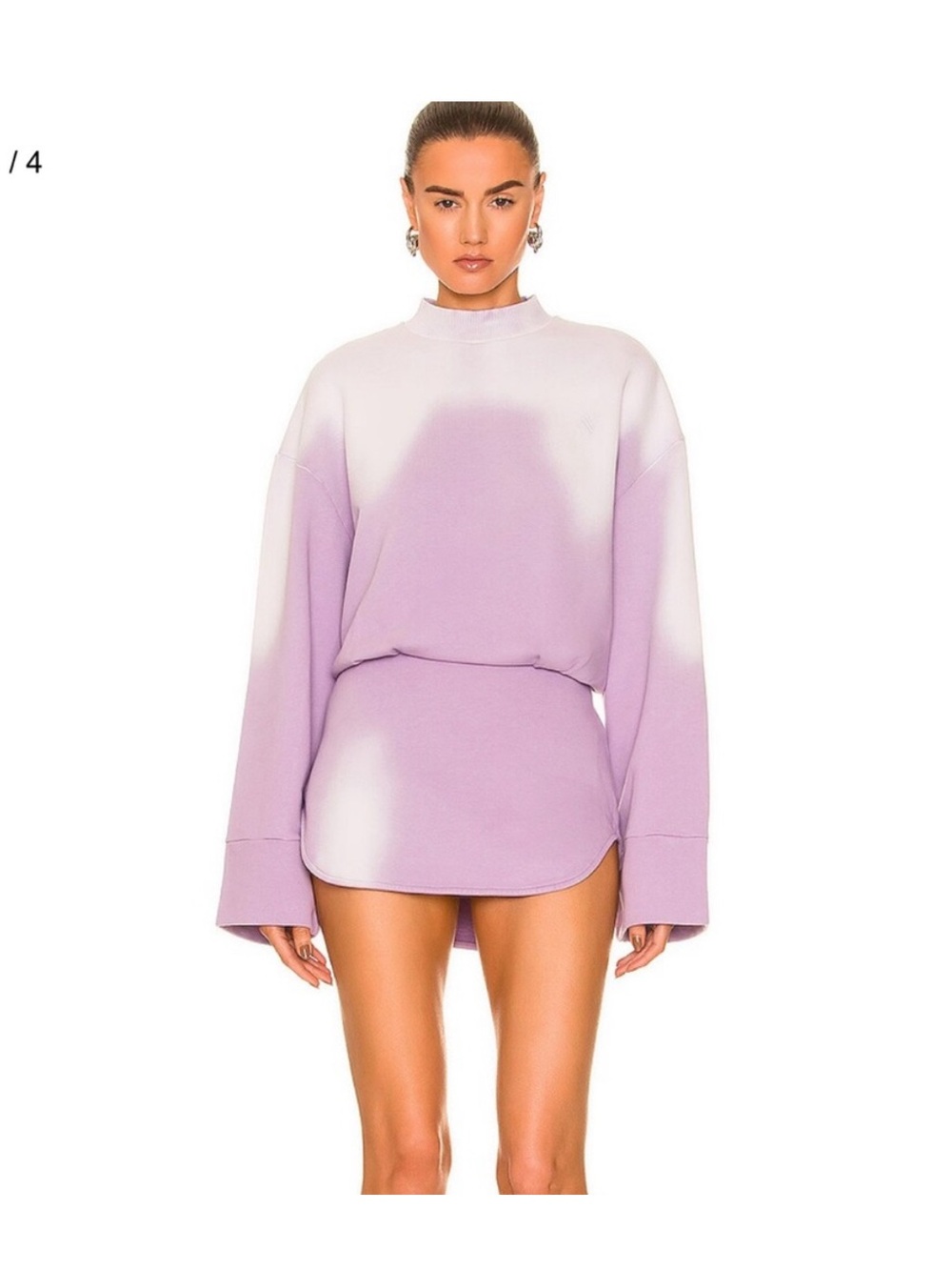 The Attico Tie-Dye Sweatshirt Dress